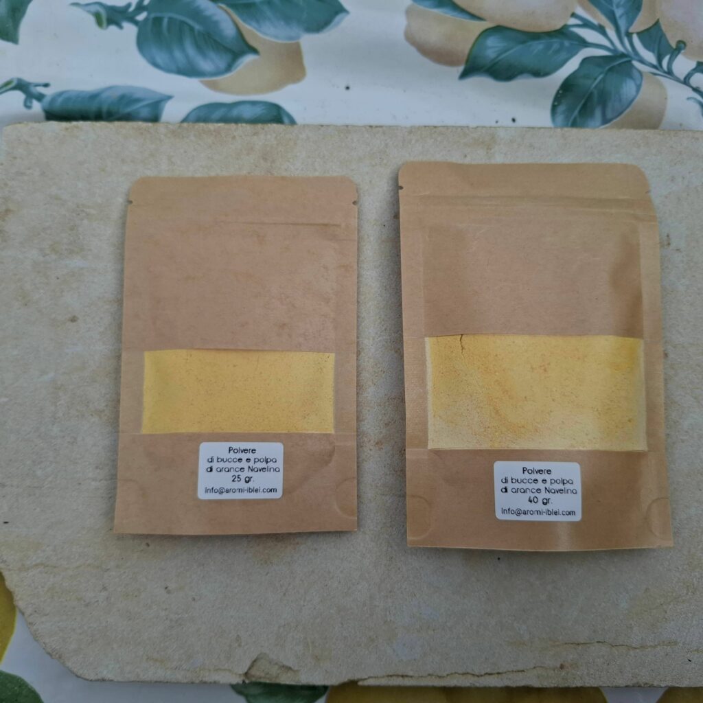 Polvere di buccia e polpa di arancia | 25 gr - 40 gr